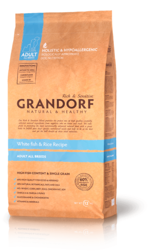 Grandorf Low Grain All Breeds White Fish & Rice Сухой корм для собак всех пород Рыба и рис