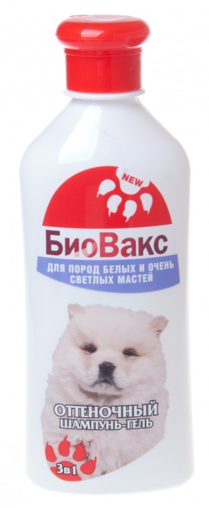 БиоВакс шампунь оттеночный для белых и очень светлых собак