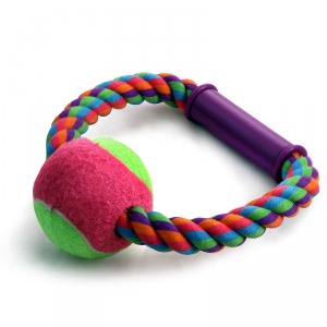 TRIOL Игрушка для собак ”Верёвка-кольцо с ручкой, мяч”