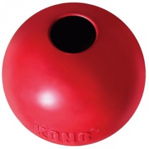 KONG Classic игрушка для собак ”Мячик” под лакомства 6 см