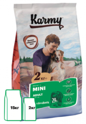 Karmy Mini Adult Сухой корм для собак мелких пород с Телятиной