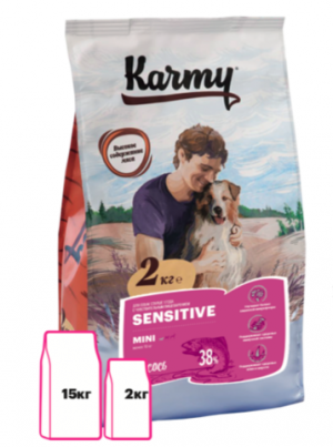 Karmy Sensitive Mini Сухой корм для собак мелких пород с Лососем