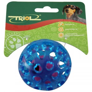 Triol TPR06 Игрушка для собак из термопластичной резины ”Сфера с шариком” - уменьшенная 2