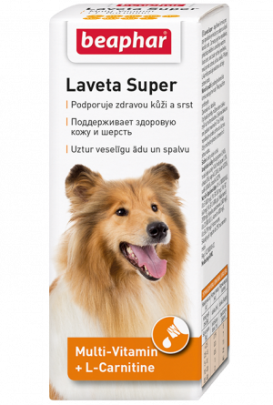 Beaphar Laveta Super жидкие витамины для собак для борьбы с выпадением шерсти