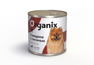 Organix Консервы c говядиной и печенью для взрослых собак