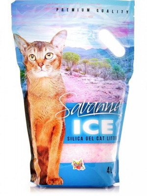SAVANNA ICE Силикагелевый наполнитель для кошачьего туалета с цветочным ароматом