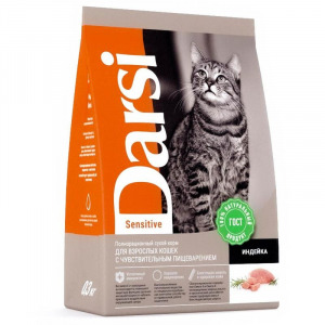 Darsi Сухой корм для кошек с чувствительным пищеварением Sensitive