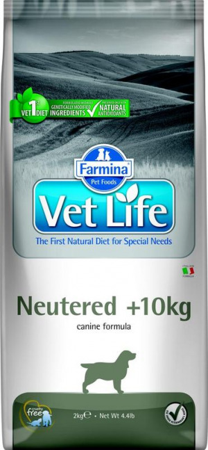 Farmina Vet Life Полнорационное питание для взрослых кастрированных или стерилизованных собак весом более 10 кг