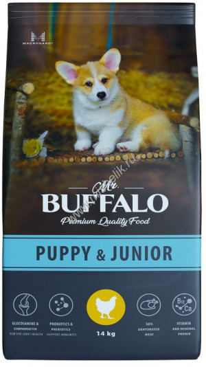 Mr.Buffalo PUPPY & JUNIOR Сухой корм для щенков и юниоров Курица