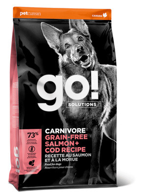 Корм GO! Solutions беззерновой для собак всех возрастов, c лососем и трескойой