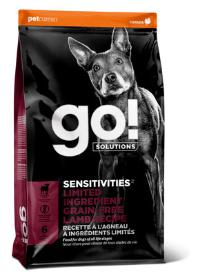 Корм GO! Solutions беззерновой для щенков и собак, с ягненком для чувствительного пищеварения