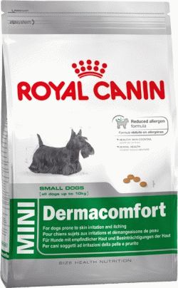 Royal Canin MINI DERMACOMFORT Сухой корм для взрослых собак с раздраженной и зудящей кожей