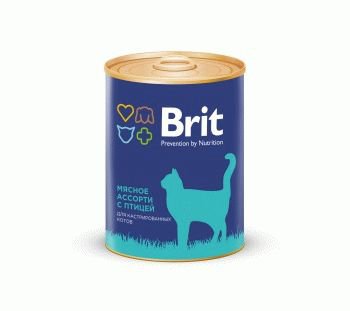 Brit Консервы для кошек Мясное ассорти с птицей - 5