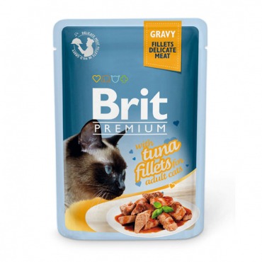 Brit Влажный корм для кошек Кусочки из филе тунца в соусе - 5
