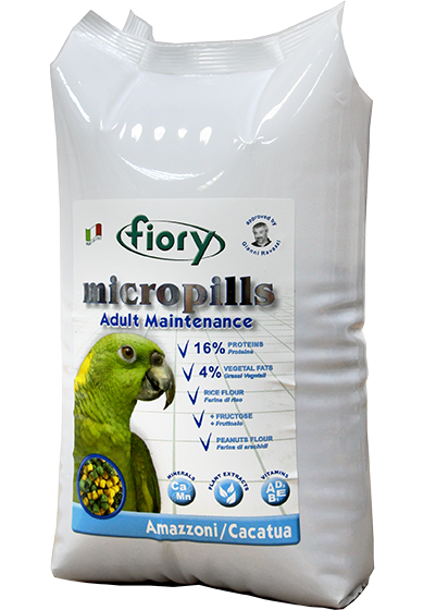 FIORY Micropills Amazzoni/Cacatua корм для амазонских попугаев и какаду - 5