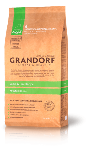 Grandorf Low Grain Mini Breeds Lamb & Rice Сухой корм для собак мелких пород Ягненок и рис - 5