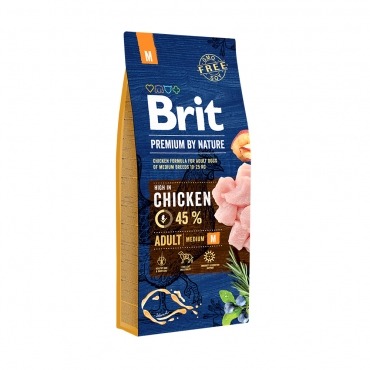Brit Сухой корм для взрослых собак средних пород Adult M - 5