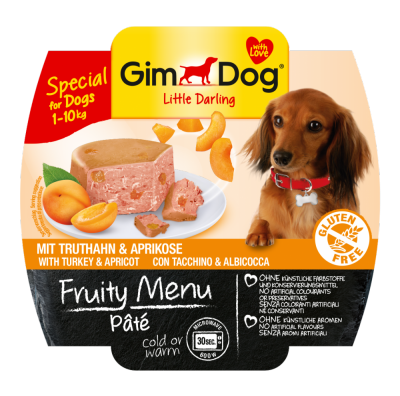 Gimdog Fruity Menu Паштет ”индейка и абрикос” для собак - 5