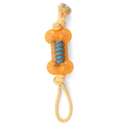 TRIOL TPR11 Игрушка для собак из термопластичной резины ”Косточка с верёвкой” - 5