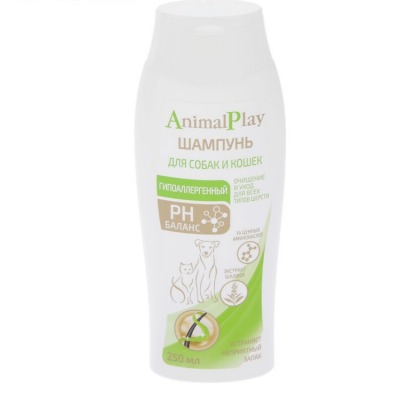 Animal Play-Гипоаллергенный шампунь с аминокислотами и экстрактом шалфея для собак и кошек - 5