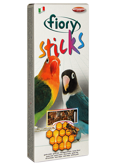 FIORY палочки для средних попугаев Sticks с медом 2х60 г - 4