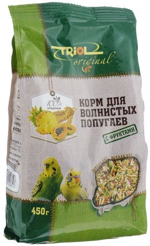Triol корм Original для волнистых попугаев с фруктами - 5
