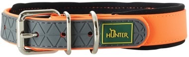 Hunter ошейник для собак Convenience Comfort биотановый мягкая горловина оранжевый неон - 5