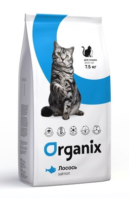 Organix Корм сухой для кошек с чувствительным пищеварением со свежим Лососем - 5