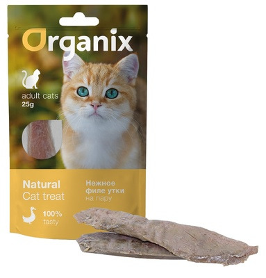 Organix лакомство для кошек ”Нежное филе утки, приготовленное на пару” - 5