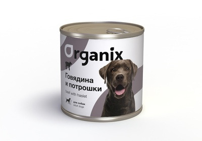Organix Консервы с говядиной и потрошками для взрослых собак - 5
