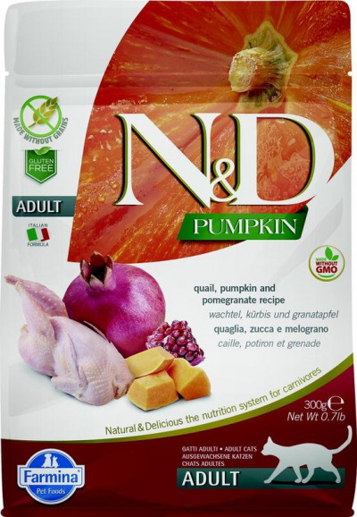 Farmina N&D Pumpkin Полнорационный беззерновой корм для взрослых кошек с перепелом и тыквой - 5