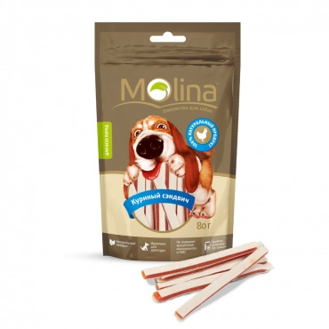 Лакомство для собак Molina Куриный сэндвич - 5