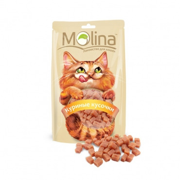 Лакомство для кошек Molina Куриные кусочки - 5