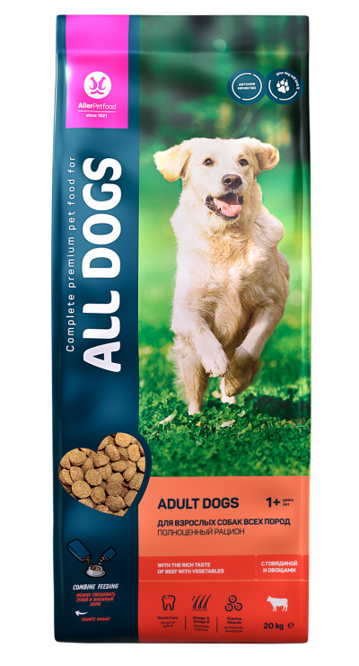 All Dogs Сухой корм для взрослых собак Говядина - 5