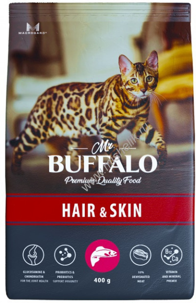 Mr.Buffalo ADULT HAIR & SKIN Сухой корм для кошек Лосось - 5