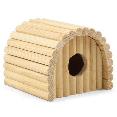 Домик полукруглый для мелких животных деревянный - 4