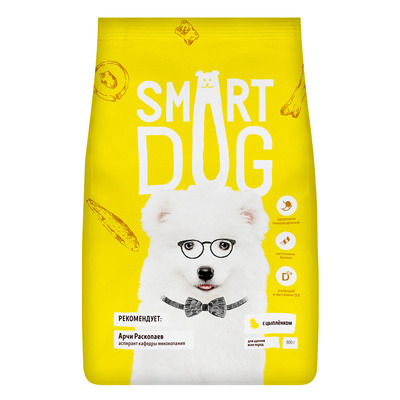 Корм Smart Dog для щенков с цыпленком - 5