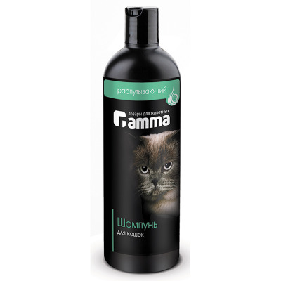 Шампунь для длинношерстных и пушистых кошек Gamma - 5