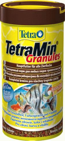 Tetra Min Granules корм для всех видов рыб в гранулах