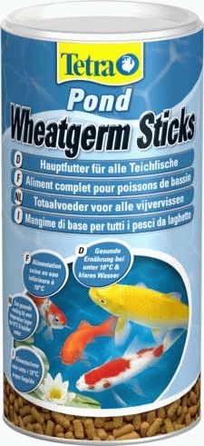 Tetra Pond Wheatgerm Stiks корм для прудовых рыб палочки