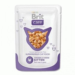 Brit Суперпремиальный влажный корм для котят Курица и сыр