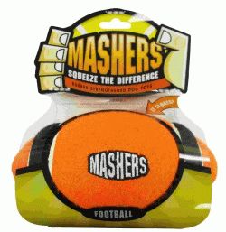R2PИгрушка для собак Masher ”Мячик” 13 см вспененная резина с покрытием теннисного мяча,