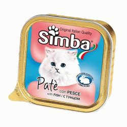 Simba Cat консервы для кошек паштет рыба 100 гр
