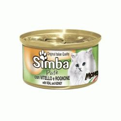 Simba Cat Mousse мусс для кошек телятина/почки 85 гр
