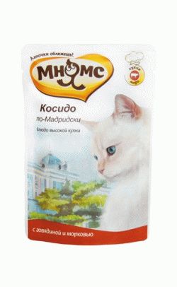 Корм для кошек Косидо по-Мадридски (говядина с морковью) 85гр