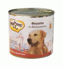 Консервы для собак Фегато по-Венециански (телячья печень с пряностями) 600гр