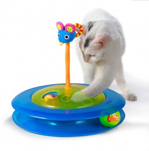 Petstages игрушка для кошек ”Трек с двумя мячиками”