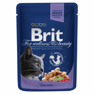 Brit Влажный корм для кошек Треска