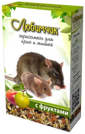 Любимчик с фруктами для декоративных крыс и мышей