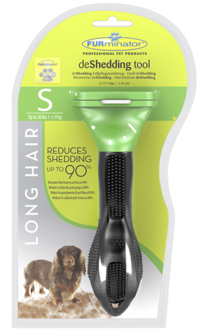 FURminator Deshedding Tools Dog S Long Hair Front Инструмент против линьки S (мелкие породы) длинная шерсть